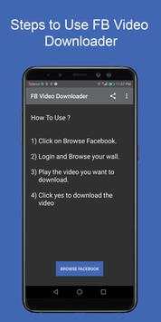Facebook Video Downloader in HD Quality screenshot 1