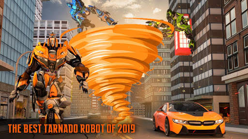 Fire Tornado Robot Transforming Game screenshot 3