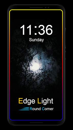 Edge lighting Notification : Rounded Corners App screenshot 1