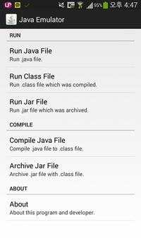 Java Manager; Emulate Java screenshot 3