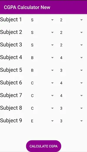 CGPA Calculator New screenshot 5