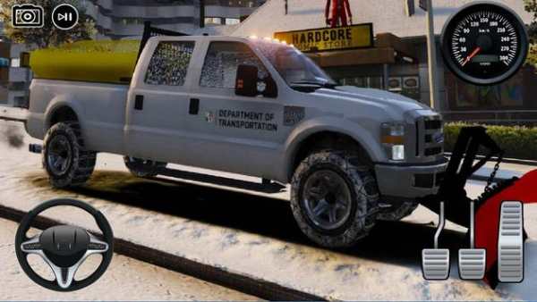 Driving Ford F350 Offroad Snow Simulator screenshot 1