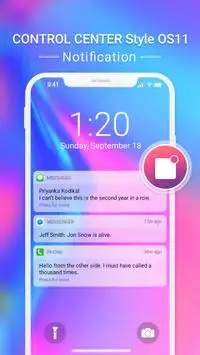 Control Center style IOS 12 - Phone XS screenshot 2