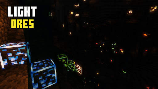 Light Ores Minecraft Mod screenshot 1