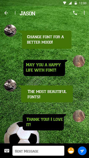 Football Font for FlipFont , Cool Fonts Text Free screenshot 2