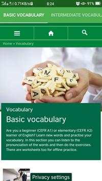 ENGLISH VOCABULARY(ONLINE)BRITISH COUNCIL screenshot 1