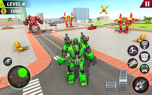 Bus Robot Transforming Game - Gorilla Robot Game screenshot 5