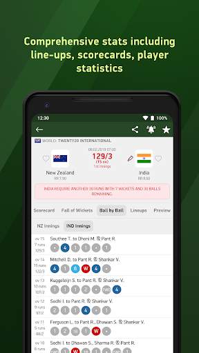 Cricket 24 - live scores screenshot 2