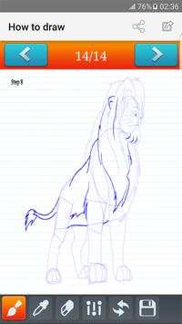 how to draw The Lion King screenshot 3