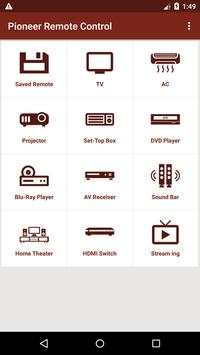 Pioneer Remote Control screenshot 1