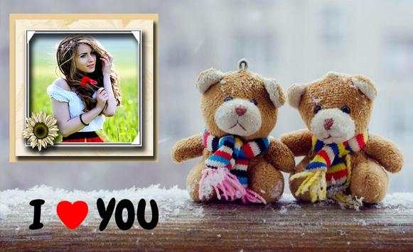 Valentine Teddy Bear Gift Photo Frames screenshot 1