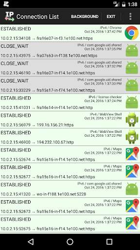 Connection List Free screenshot 1