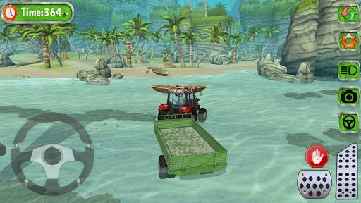 Tractor hill climb racing 3D screenshot 1