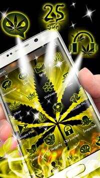 Weed Yellow Fire Theme скриншот 2