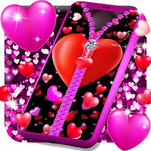 Heart zipper lock screen 9.2
