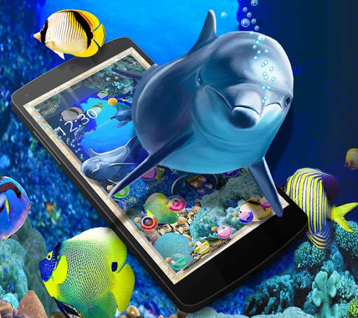 Cute Ocean Shark Theme screenshot 4