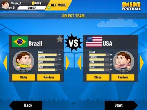 Mini Football Head Soccer Game screenshot 9