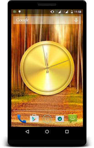 Gold Clock Live Wallpaper screenshot 6