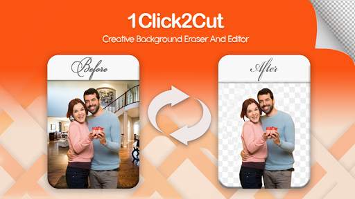 1Click 2CUT: AutoCut AutoBlur Background Eraser screenshot 1