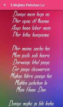Don 2 Songs Lyrics screenshot 6