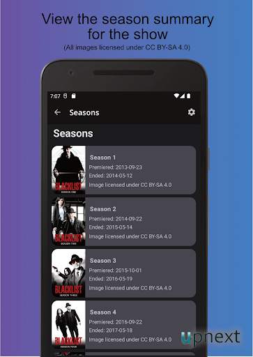 UpNext TV Series Manager 7 تصوير الشاشة