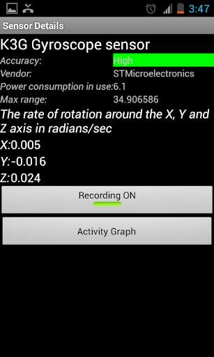 Sensors of Android screenshot 4