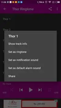 Thor mp3 Ringtones screenshot 4