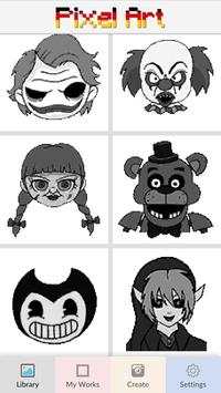 Horror Coloring by Numbers with Granny and Friends screenshot 1