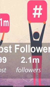 Get Real Followers and like for instagram hashtag# screenshot 3