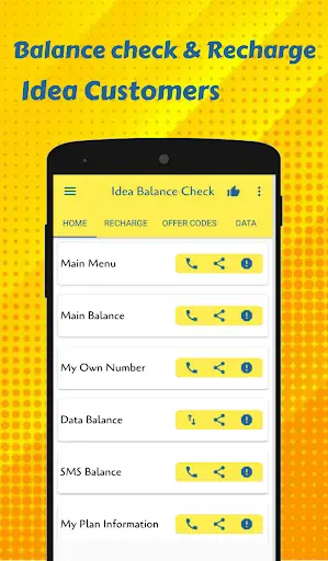 App for Idea Recharge & Idea balance check screenshot 1