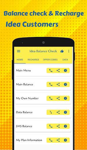App for Idea Recharge & Idea balance check screenshot 1