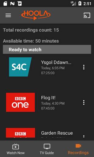 HoolaTV - Watch Live British TV 3 تصوير الشاشة