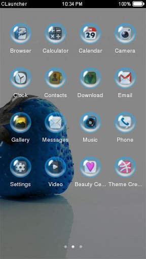Pure Strawberry White Theme HD screenshot 2