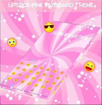 Lipstick Pink Keyboard Theme screenshot 2