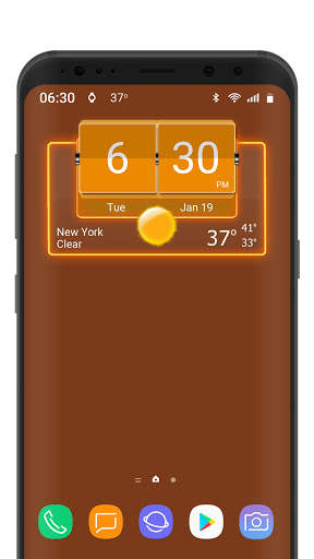 3D Flip Clock Theme Pack 05 screenshot 6