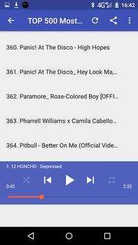 TOP 500 Most Popular Songs screenshot 7