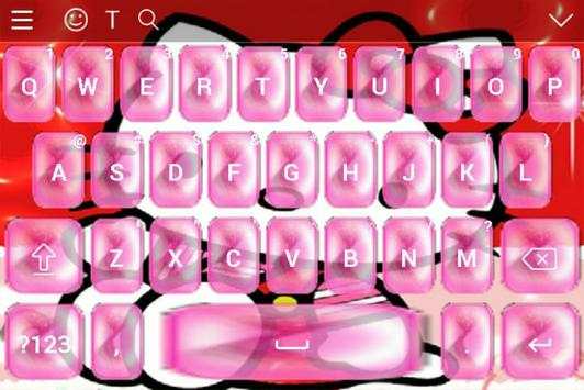 Cute Pink Kitty Cat Keyboard screenshot 13