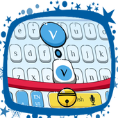 Cute Blue Cat Keyboard Theme icon