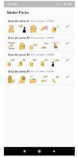 Stickers de Bola de carne screenshot 1
