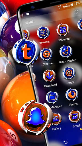 Snooker Ball Launcher Theme screenshot 3