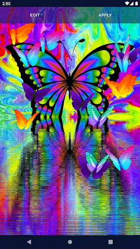 Neon Butterflies Wallpaper screenshot 7