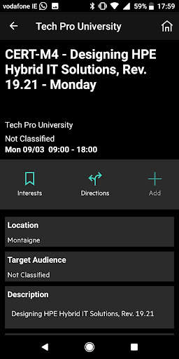 HPE TSS Events screenshot 4