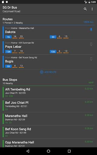 SG Dr Bus: SG Bus Daily Route screenshot 9