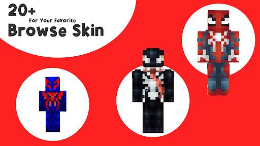 SpiderMan Skin Mod Minecraft screenshot 4