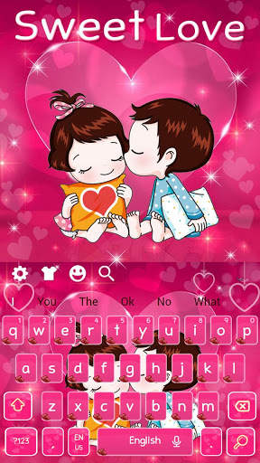 Sweet First Love Keyboard Theme screenshot 4