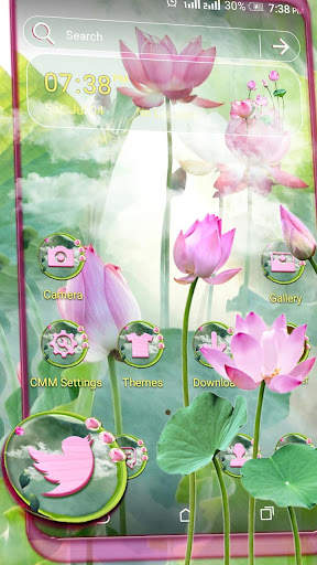 Pink Lotus Launcher Theme screenshot 1