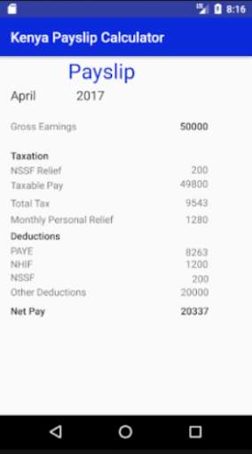 Kenya Payslip Calculator screenshot 13