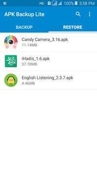 App Backup Restore Lite screenshot 4