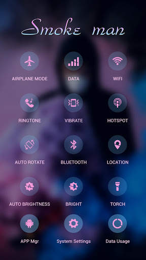 Man in smoke APUS Launcher theme screenshot 3