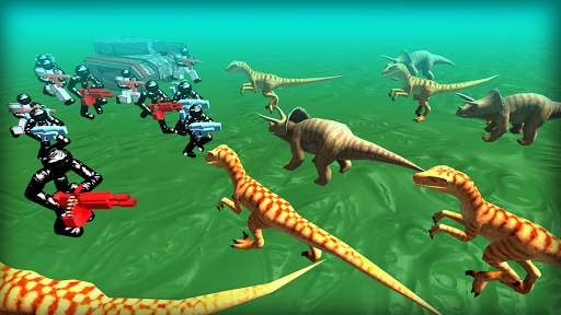 Battle Simulator: Stickman v.s. Dinosaur screenshot 4